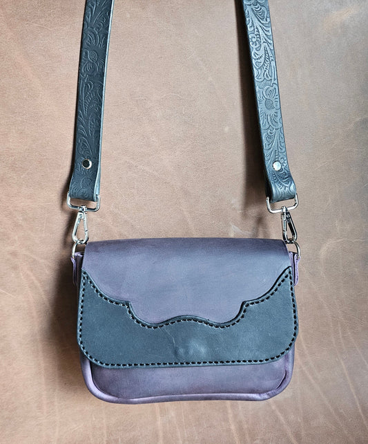 Purple Mini Western Saddle Bag