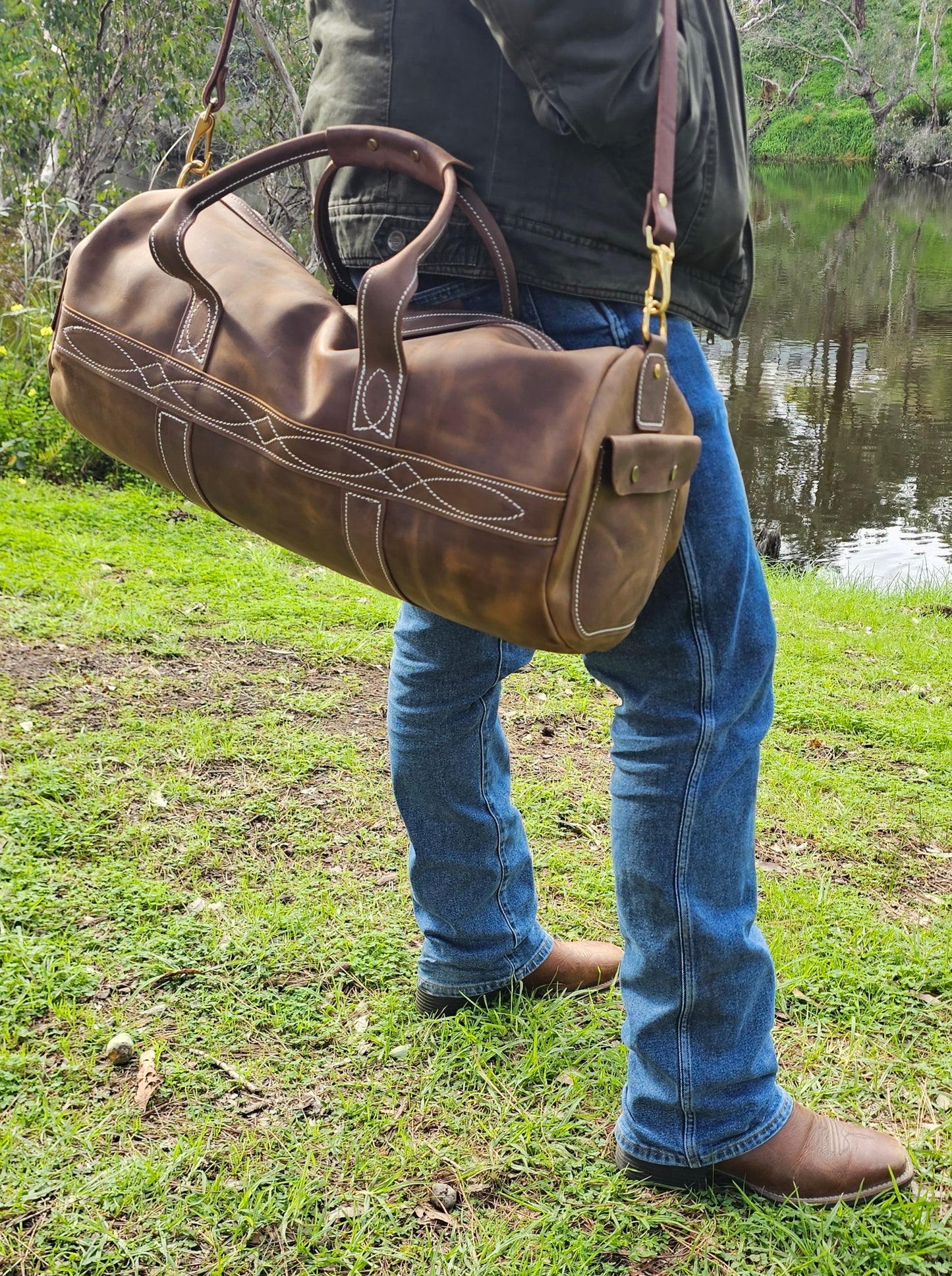 Gunslinger Duffle Bag in Maidstone Crazy horse