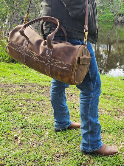 Gunslinger Duffle Bag in Maidstone Crazy horse