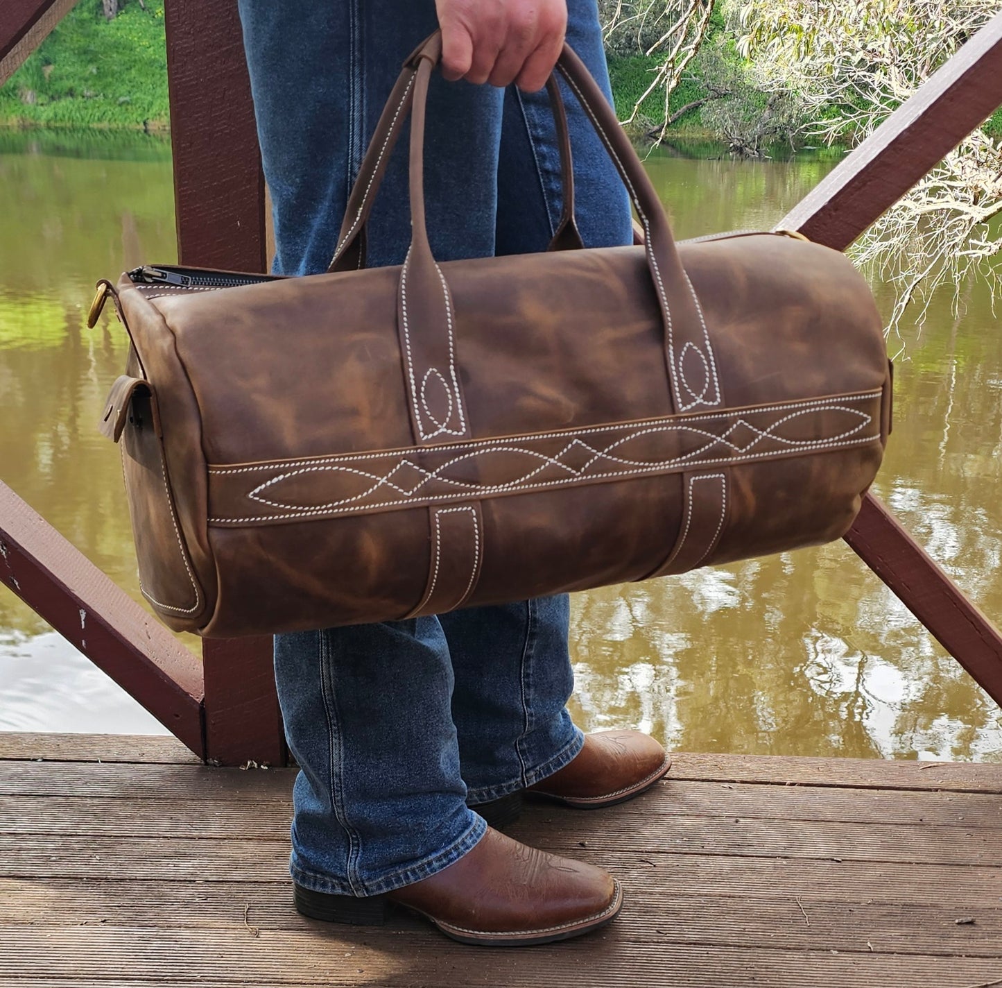 Gunslinger Duffle Bag in Maidstone Crazy horse