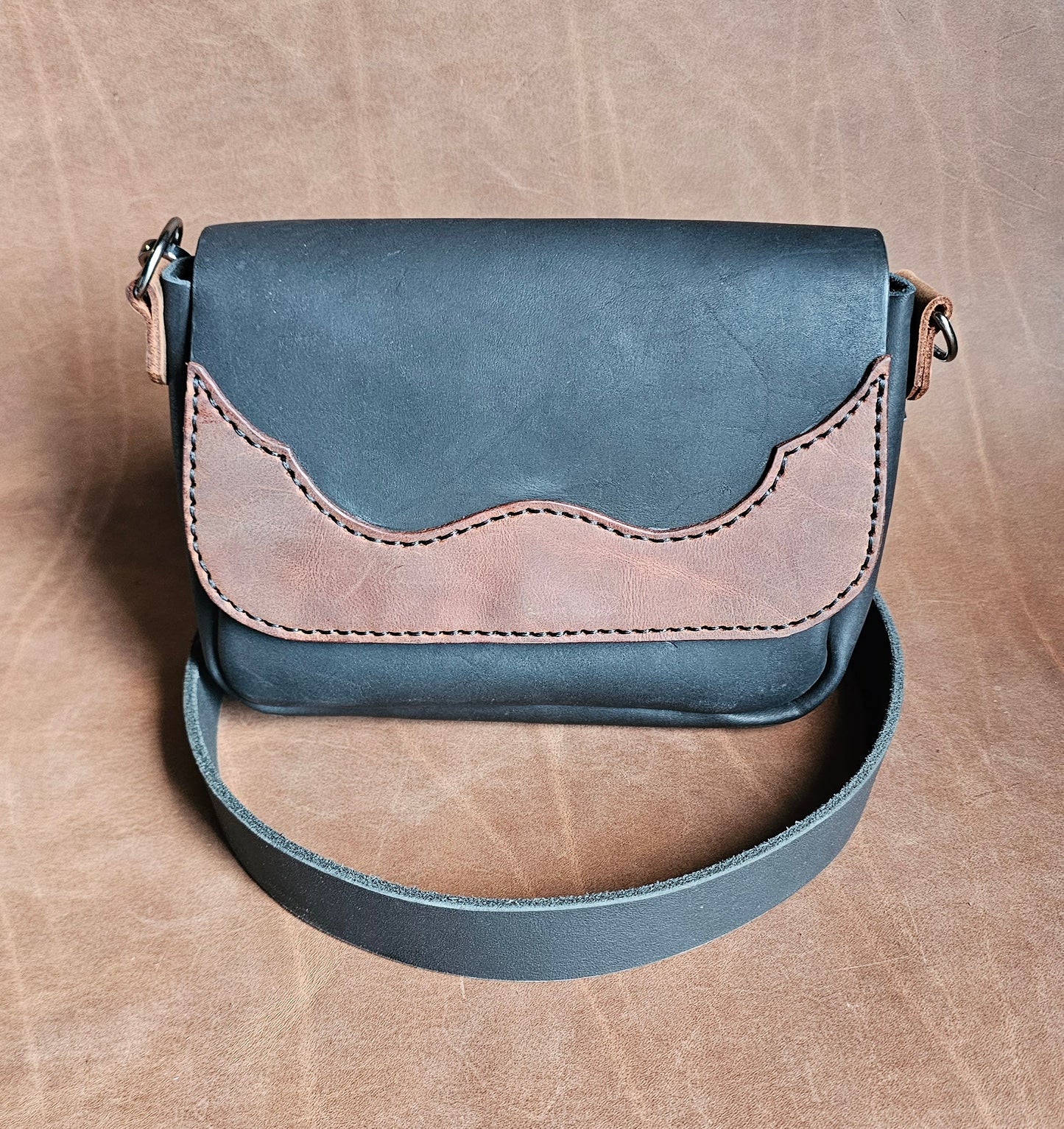 Black Mini Western Saddle Bag
