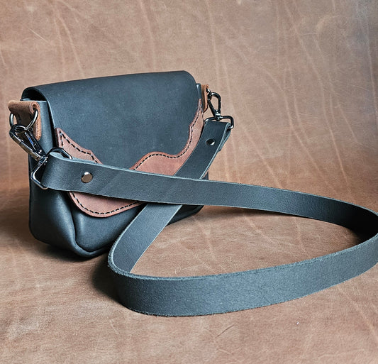 Black Mini Western Saddle Bag