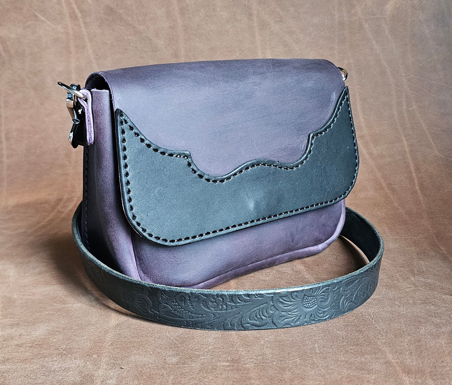 Purple Mini Western Saddle Bag