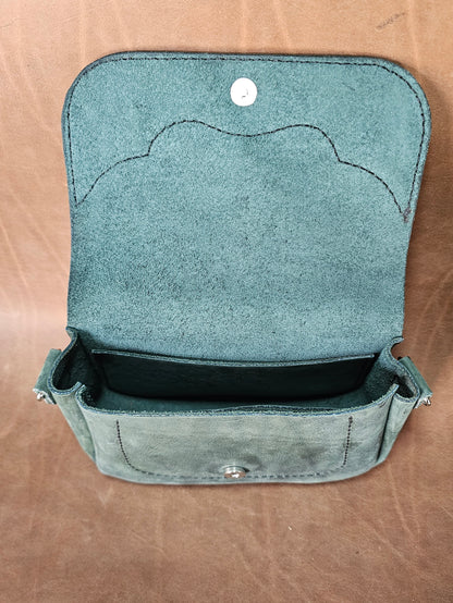 Teal Mini Western Saddle Bag