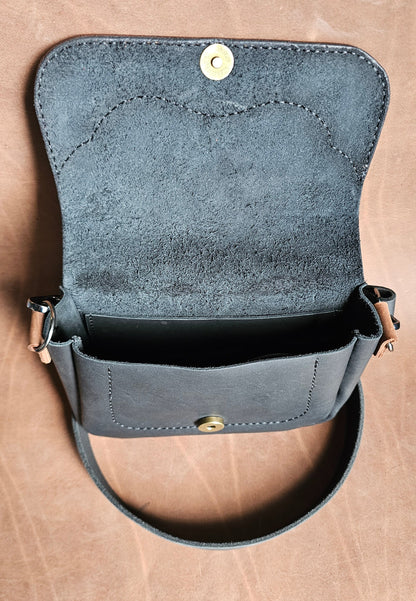 Black Mini Western Saddle Bag