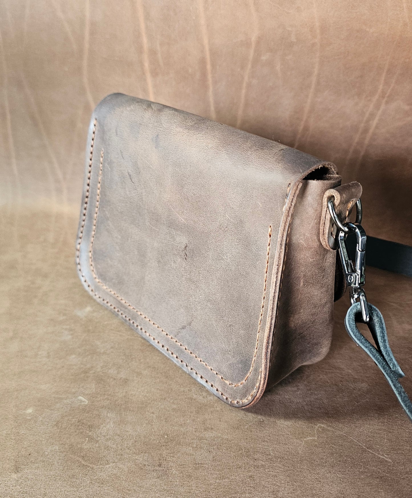 Brown Mini Western Saddle Bag