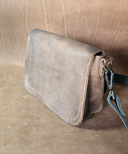 Brown Mini Western Saddle Bag