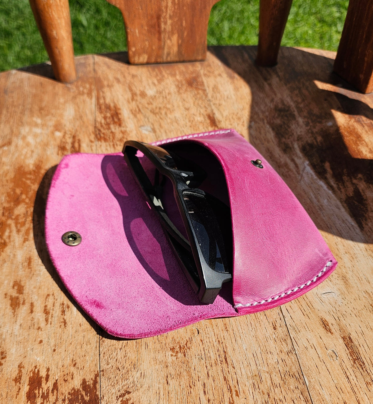 Fullgrain Leather Sunglasses Case
