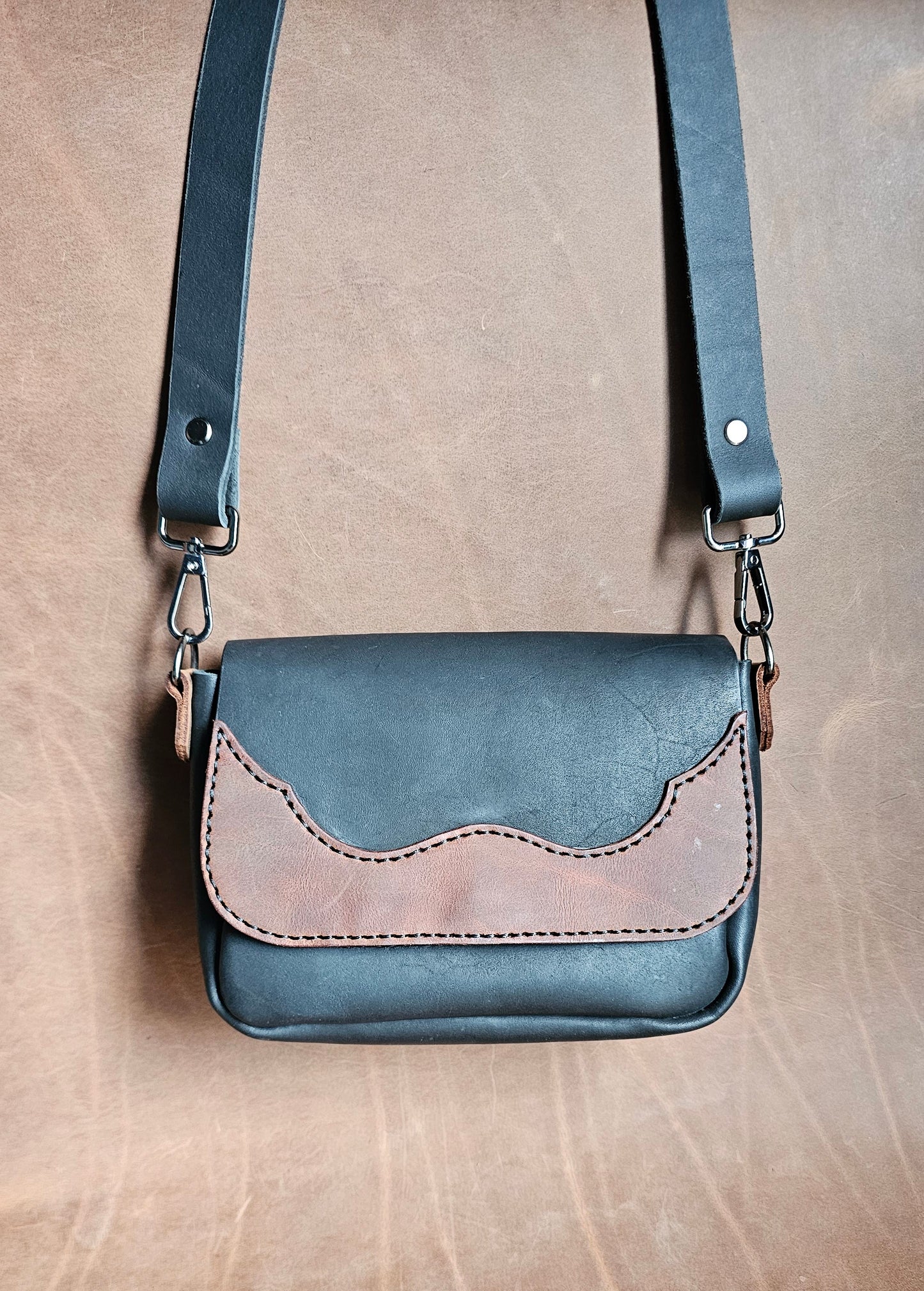 Black Mini Western Saddle Bag