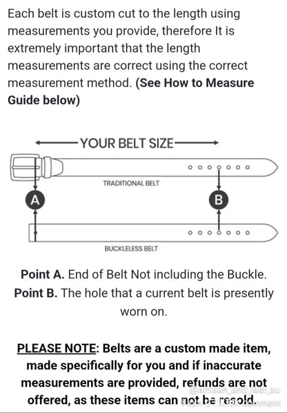 Black gunslinger belt for NBCF