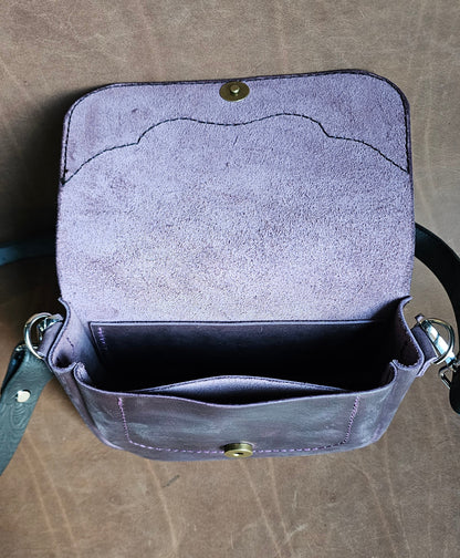 Purple Mini Western Saddle Bag