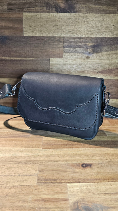 Black Mini Western Saddle Bag